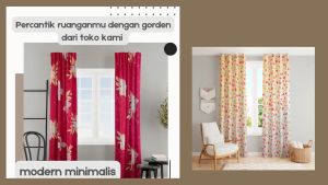 Gorden Panjang Jendela & Pintu Murah Size 120x200cm FREE HOOK & TALI