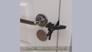 Portable Door Lock Adjustable Travelers Privacy Safety Door Lock for Travel Home DormHotel