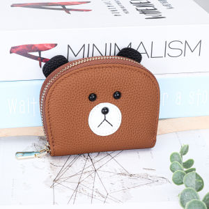 F First Layer Cowhide Organ Card Holder Womens Multi-Card Slot Large-Capacity Portable Ultra-Thin