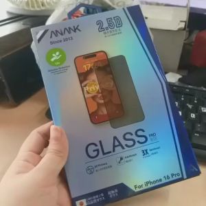 Kính Cường Lực Full iPhone 16 Pro Chống Nhìn Trộm Hiệu ANANK Miếng Dán Cường Lực Ảnh Chụp Thật