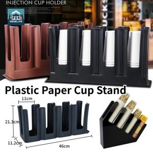 Four-Grid Plastic Paper Cup Holder: A Must-Have for Milk Tea & Coffee Shops