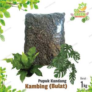 [ Media Tanam Pupuk Kandang Kambing | Kasar/Bulat | Kemasan 1 Kg ]
