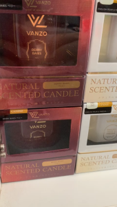 VANZO Natural Scented Candle新品香薰蜡烛170g Vanzo Candle Car Home Perfume Air Freshener Aroma Diffuser 170g