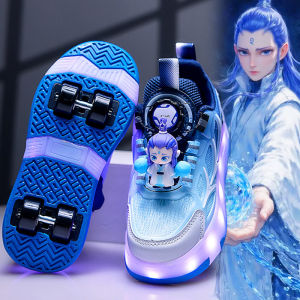 4-Wheel Hidden Retractable Skates Shoes