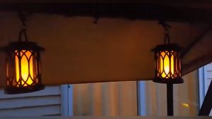 Outdoor LED Flame Lights Solar Decorative Lights Water Proof Suitable For Road Dining Table Wall Decoration