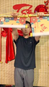 Tranh Liễn (30x90CM) Câu Đối Trang Trí - "Tân Niên Hạnh Phúc Bình An Tiến Xuân Nhật Vinh Hoa Phú Quý Lai"