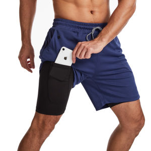 2025 Newest Running Shorts Men 2 in 1 Training Gym Shorts Fitness Men Joggers Jogging Summer Sports Shorts Workout Short Pants