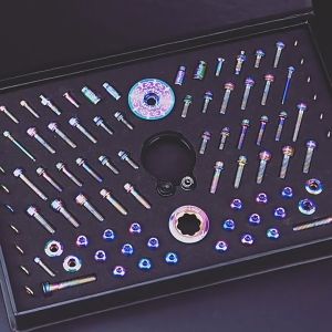 RISK Bicycle Titanium Presta Valve Cap Ultralight Rainbow MTB RB Tyre Cap Tube Valve Basikal Cap