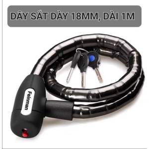 KHÓA DÂY THÉP KHÚC CHỐNG TRỘM 1 MÉT [SP MỚI]