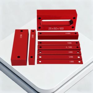 9Pcs Metric Setup Blocks Height Gauge Set - Woodworking Aluminum Measuring Bars for Carpenter Measuring