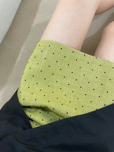 Strongly Recommended! Polka Dot Mini Skirt Women Summer New High Waist Versatile Bodycon Anti-Light A-Line Half-length Skirt