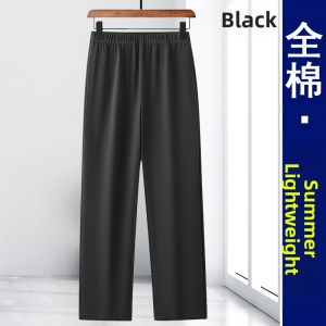 AOYUNNIAO | Elderly Men Pure Cotton Long Pants Elastic Waist