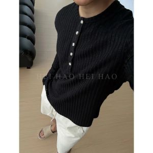 OUMULONG | Henry Collar Sun Protection T-shirt