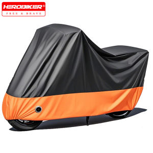 Motorcycle Cover Waterproof All Season Dustproof UV Protective Motorbike Rain Cover Wear-resistant Fabric Outdoor Moto Cover
