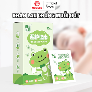 Khăn Lau Chống Muỗi Cho Bé Modeco - Lau Trực Tiếp Lên Vết Muỗi Đốt Giúp Giảm Ngứa Và Cảm Giác Khó Chịu Khi Bị Muỗi Đốt