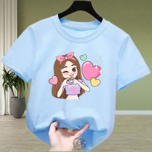 Baju Anak Perempuan l Atasan Anak Cewek Motif Anime Loving Me Usia 2-12 Tahun DTF printing t-shirt