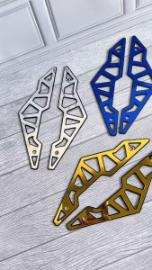 GARNISH GARNIS VISOR WINDSHIELD YAMAHA ALL NEW NMAX  1 SET 2 BIJI KIRI KANAN NMAX BARU NMAX 2024 2025 YAMAHA NMAX NEW NMAX NEO S TURBO TECHMA PREMIUM HIGH QUALITY PREMIUM 2 LAPIS TWOTONE GARNISH VISOR KACA DEPAN NMAX PEMANIS AKSESORIS MOTOR