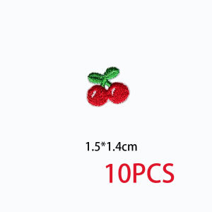 Mini Cherry Embroidery Patch Ironing Self-adhesive Style Patch Decoration Clothing Stationery Making Cute Headband