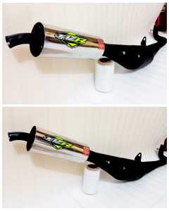 Knalpot Fiz R Force One Two Stroke Tameng Suara Garing Model AHM Original ARF Muffler
