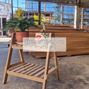 Kệ gỗ A 2 tầng  kệ trang trí kệ sách kệ trồng sen đá...55x40x60(Dài x Rộng x Cao)