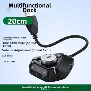 2-in-1 Type C to 3.5mm Audio Adapter
