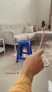 KURSI CAFE UNIK KURSI PLASTIK BENING OLYMPLAST TRANSPARANT CRYSTAL STOOL [KURACC]