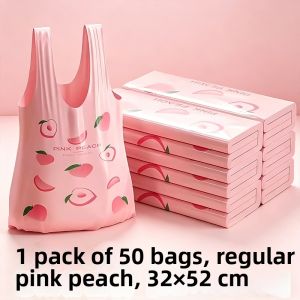 HENGSHU | Durable Transparent Smiling Face Plastic Tote Bag