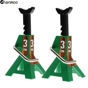 2Pcs Toy Jack RC Simulation 3 Ton Jack Stands Suitable for Toy Cars Repairing Tool for 1/10 RC Crawler SCX10 D90 CC01 TRX4 Axial