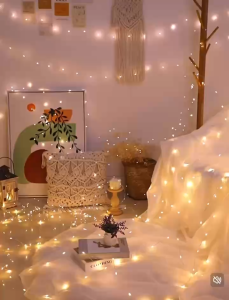 Fairy Light Copper Wire LED String Steady Light Battery Operated 1M Warm White Multi Color DIY Decor
