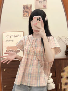 Sweet French Plaid T-shirt Dress: A Summer Essential