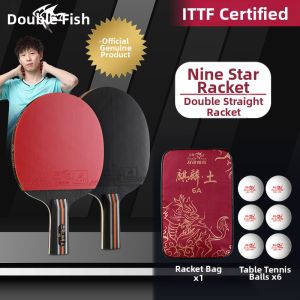 Double Fish | High Elasticity High Adhesive Professional Grade Table Tennis Paddle Set