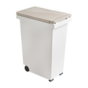 Thickened Pressurized Rectangular Gap Trash Can for Living Room Kitchen Bathroom with Cover Sealed Large Size with Wheels