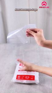 ARKAPLAS Plastik Kantong Kresek PE Bening 30x53 cm