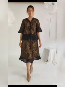 Couple Aruna Set Wanita dan Kemeja | Sarimbit Batik Outfit Kondangan