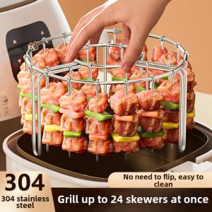 Non-turning Stand Meat Roasting Rack