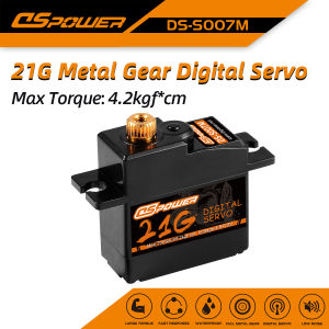 DSpower | DSpower 21g Metal Gear Mini Servo 4.2KG 17g Servo for 1:18 1:16 RC Car Slash E-Revo 144001 C24 D12 MN99S MN86 RC Airplane Robot