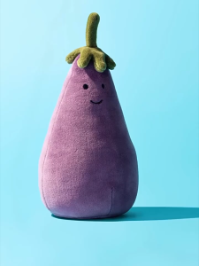 Jellycat Amuseables Aubergine 16cm 40cm Patung Terung Comel Saiz Kecil & Besar Hadiah Unik