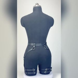 Thắt Lưng Da PU Kiểu Gothic Punk Thời Trang Nữ Dây Đeo Chân Dây Đeo Thân Dây Lưng Độc Đáo Dành Cho Người Lớn