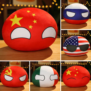 น่ารัก Country Ball Plushies Polandball จี้ 10 ซม.30 ซม.40 ซม.50 ซม.ประเทศธงลูก Countryball ตุ๊กตาตุ๊กตาคริสต์มาสของขวัญ