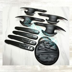 Paket Outer Handle Tank Cover GR SPORT All New Rush 2018 Hitam Doff