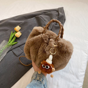 BAORUIFU | Handy Fluffy Versatile Stylish Furry Cloud Bag