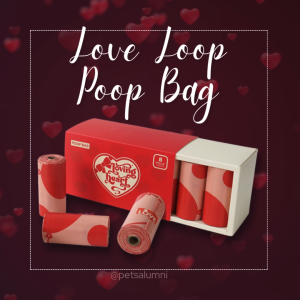 ชุดถุงเก็บมูลสัตว์ เลิฟลูป ย่อยสลายได้ ถุงเก็บอึน้องหมาน้องแมว