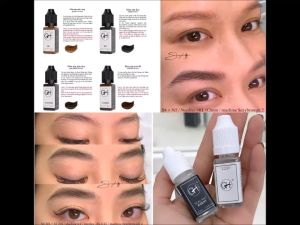 Mực GH mẫu mới Chuyên HairStrokes Tạo Sợi Chính hãng Mỹ - Mực GH HairStrokes Tạo Sợi Bằng Máy Phun Rải Hạt Lông Mày 12ml Khóa sợi GH Sealant Agent Khóa màu GH Support Agent