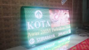 Running Text RGB Videotron Full Colour 100x200Cm Wifi Outdoor