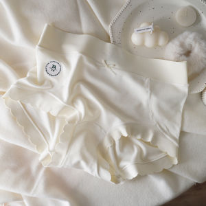 Soft High Elastic Womens Cotton Underwear Mid-High Waist Triangle Pants Tummy Control Seamless Long Crotch Wrap around