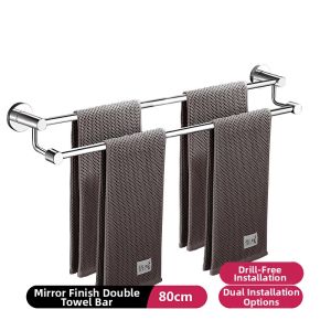 Wall-mounted Double Layer Towel Rack