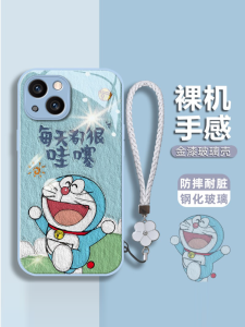 Cute Doraemon Glass Phone Case for Huawei Nova11 Nova10/9/8 Honor 90/80/70 P60 Mate50/40/30 Daily Wow Protection Creative Design