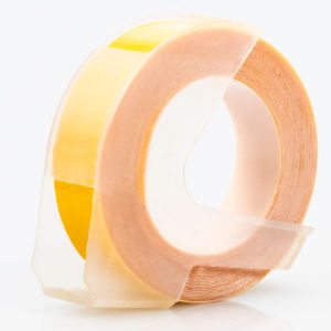 Miếng Dán Nhãn Hiệu 3D Nổi Tròn Trã 9MM*3M Cho Máy in Nhãn Hiệu Tay Cầm Dymo Motex DIY Trang Trí Miếng Dán Giá Đỡ Máy in Văn Bản