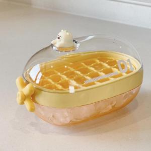 Kitchen Essential Cartoon Ice Tray Food Grade Baby Complementary Food Box Ice Cube Maker Press Type Kitchen Storage Container