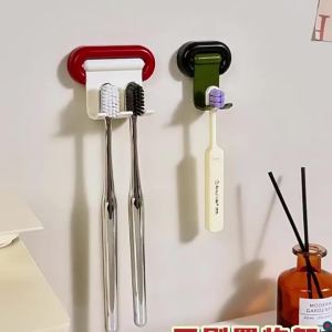 1pcs Toothbrush Storage Rack Wall Mounted Non Perforated Bathroom Mirror Cabinet Electric Toothbrush Storage Rack